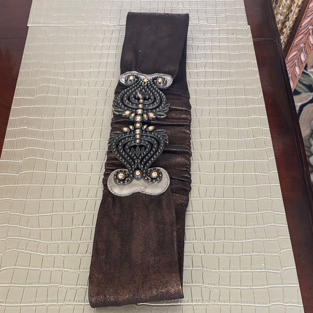 Chico's Brown Beaded Women's Belt
